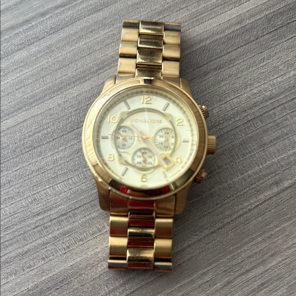 Michael Kors Gold Chronograph Watch